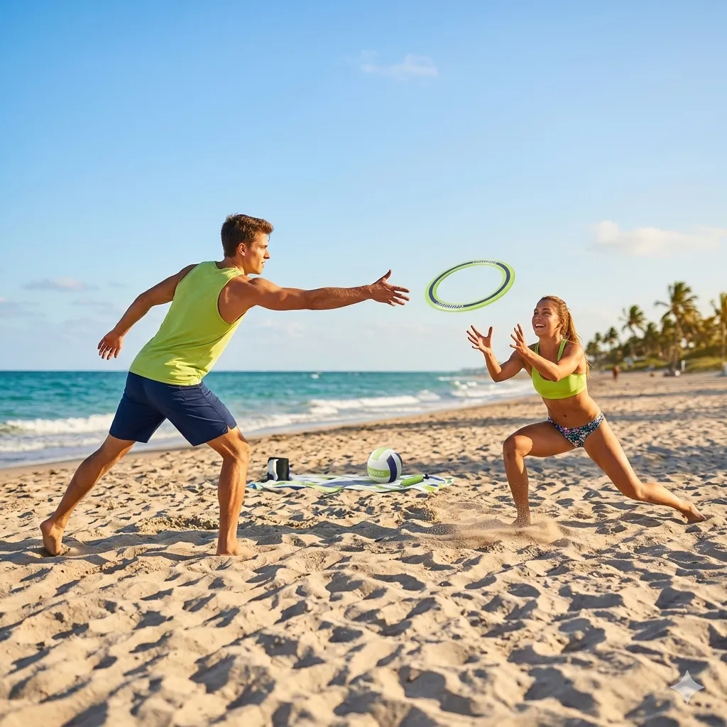 Carromco Professional volleyball with Frisbee 3.webp