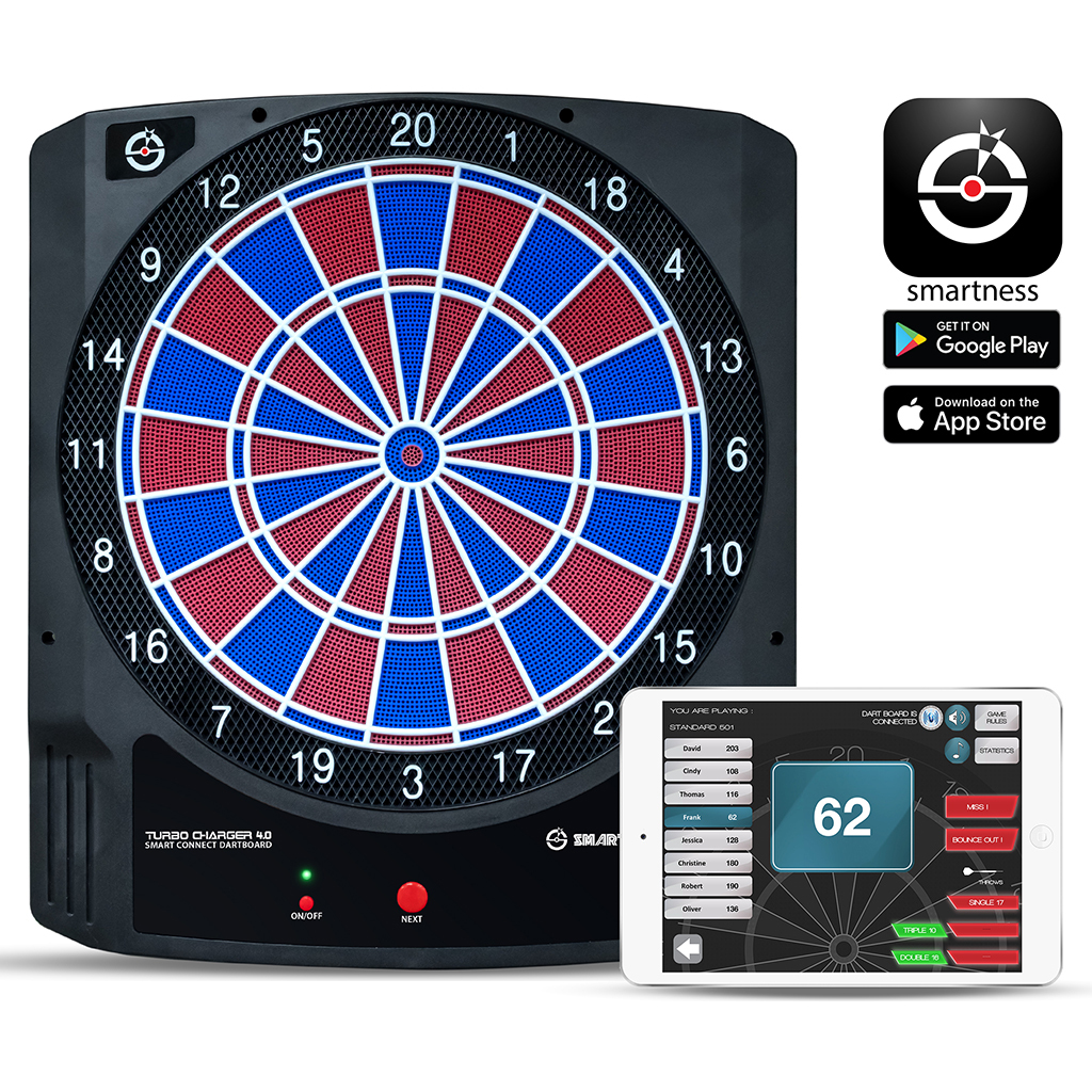 Turbo Charger 4.0 smarte Dartscheibe mit App