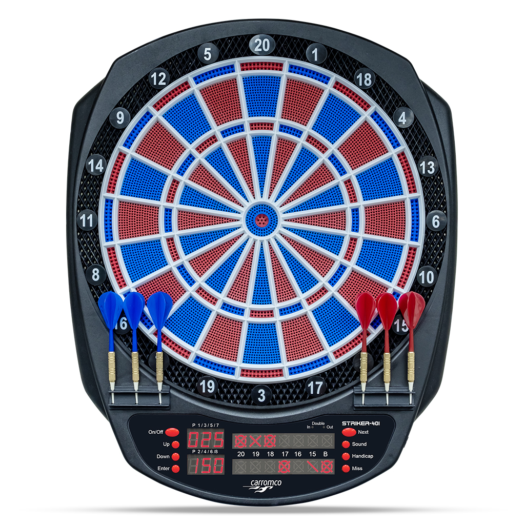 [92446] Striker-401 Electronic Dartboard with Adapter | Carromco