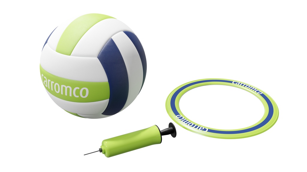 [70549CSG] Carromco Beach Set Pro I Outdoor Ballsport-Set mit Volleyball & Frisbee
