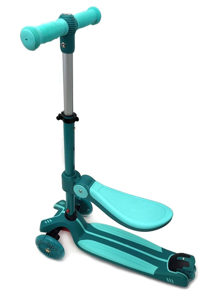 [78141] Carromco Tretroller 2in1 Kinderroller mit Sitz, 3-Rad Kinderscooter ab 3 Jahren, Scooter