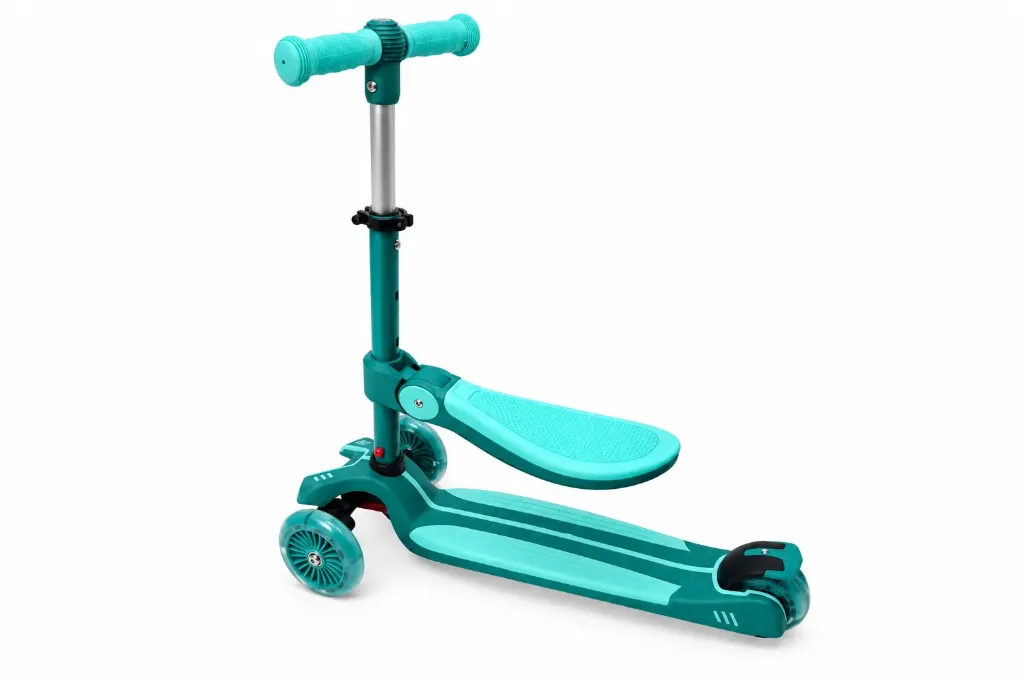 [78141] Tretroller 2in1 Kinderroller mit Sitz, 3-Rad Kinderscooter ab 3 Jahren, Scooter