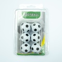 Set of 6 Foosball Balls, 6x Black and White, Plastic | Carromco